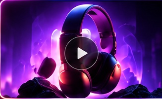 Premium headphone product animation